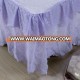 Light Purple Bed Skirt For Star Hotel With Embroidery