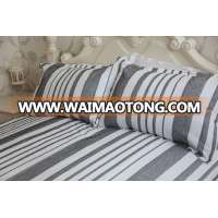 Latest stripe cotton seersucker duvet cover set