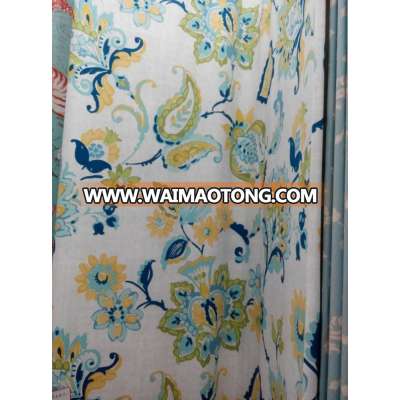 Bright color floral printing cotton bedsheet fabric