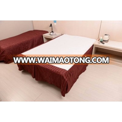 Cheap 100% Polyester Pleated Bed Skirts for Hotel