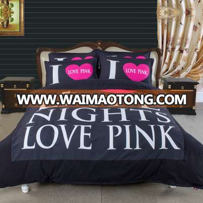 2016 hot sale 3D polyester brushed digital printing bedsheet