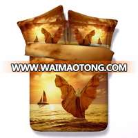 Beautiful Fantasy Ocean Fairy and Ship 3d bed set